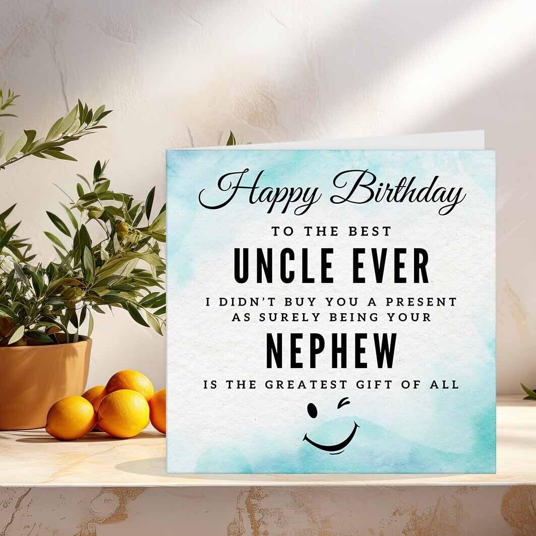 Acheter Stuff4 Cartes D'anniversaire Amusantes Pour Oncle Carte « Happy Birthday To My Favourite » De Nièce, Neveu, Oncle, Cadeau 145 Mm X ? Comparer Chez