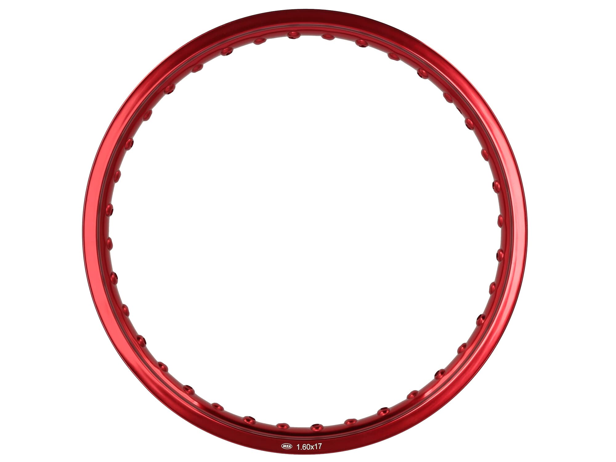 Cerchio 1,6 x 17" Cerchio in alluminio anodizzato rosso - Simson S53, S83