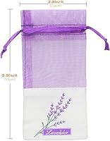 Vista 2 de Sachet - Bolsas vacías de tela de lino, bolsas de gasa de organza para lavanda, especias y hierbas