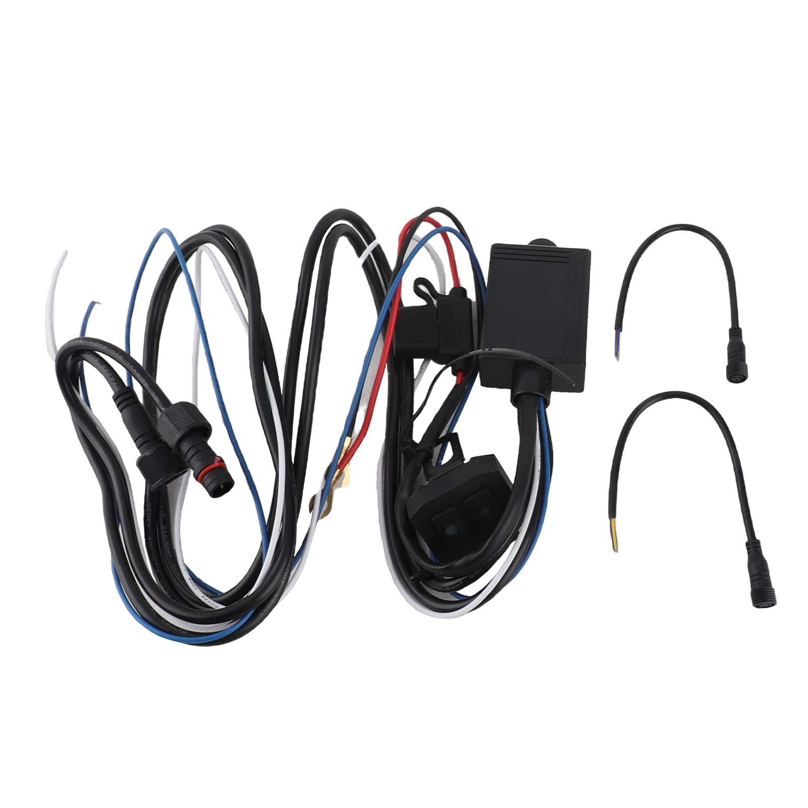Kit Cablaggio Moto, Connettore 300W 16 AWG con Interruttore Wireless per Faretto Moto e Impianto Elettrico