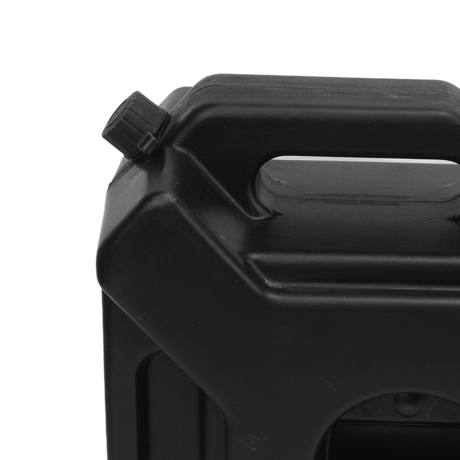 Tanque de 5L Cánister de Gasolina y Aceite Negro Depósito de Reserva de Emergencia para Coche Moto UTV y Motocross con Soporte