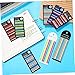 AOKWAWALIY 8packs Sticky Highlighter Strips for Annotating Books Reusable Tapes for Office and School Short and Long Page Markers for Easy Reading and Note-Taking