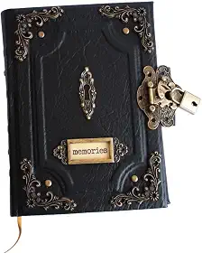 Caderno Grimório Diário Feito à Mão - Memories A5 200 Folhas