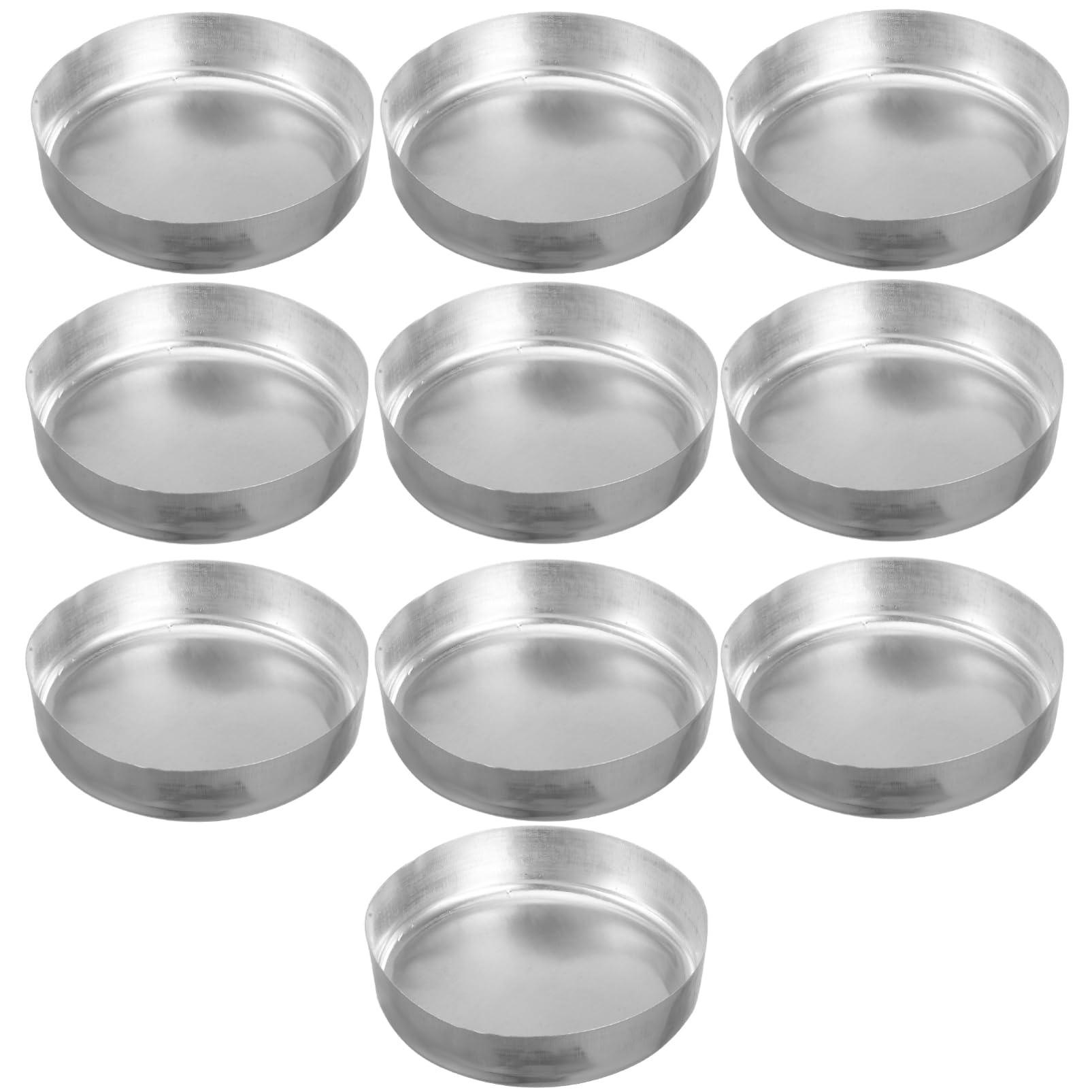 Cabilock 5 Sätze Wiegeschale Messung Pulver Für Proben Wiegen Tabletts Messen Von Wiegebooten Laborzubehör Musterplatten Wiegebehälter Aluminium Silver 10 Stück * 5