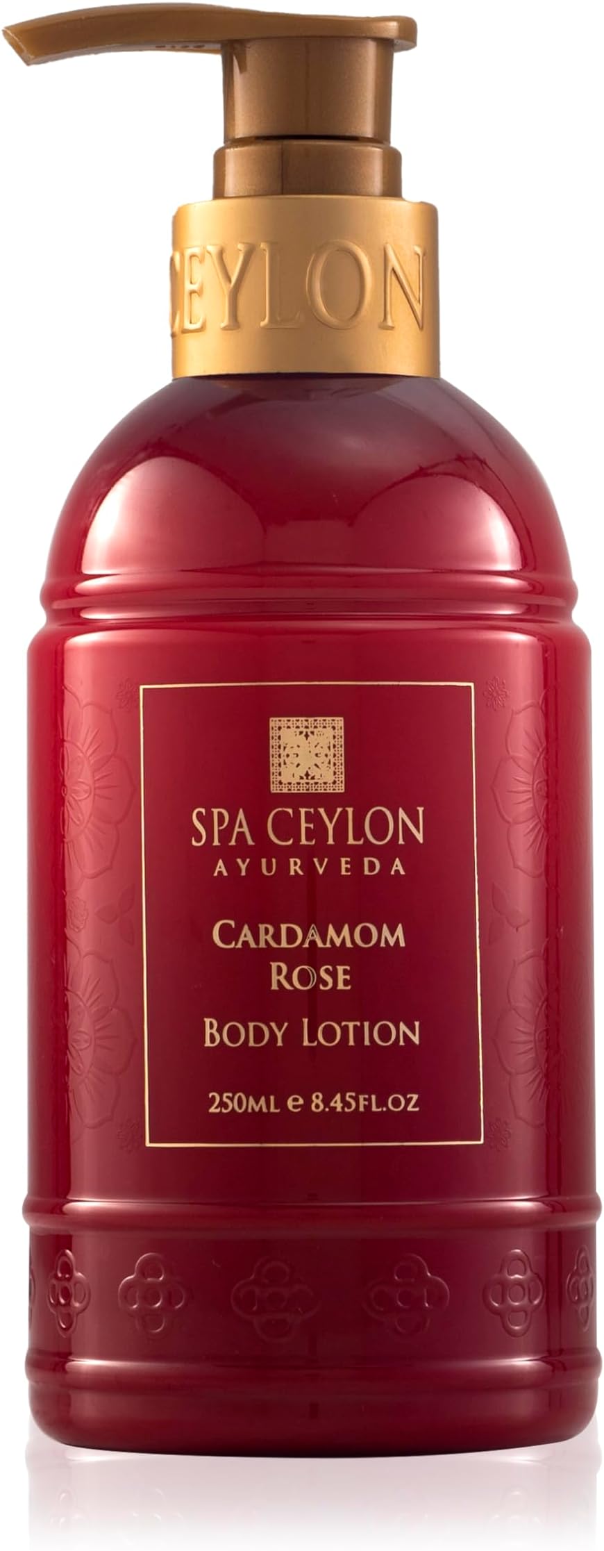 SPA CEYLON Cardamom Rose Hand & Body Lotion | Body Cream with Coconut, Almond & Himalayan Rose | Hydrating & Soothing for All Skin Types | Vegetarian & Ethical