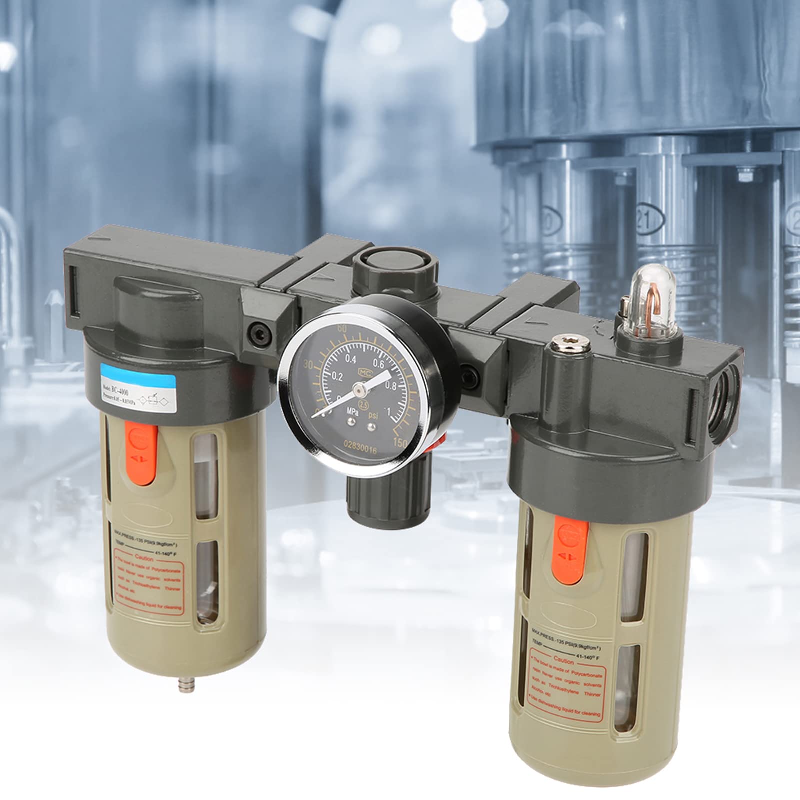 Régulateur de pression G1/2 haute précision 40um pour air comprimé - 7