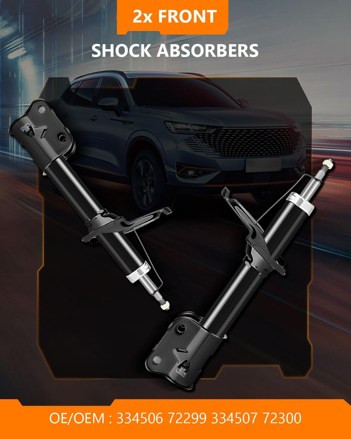 Struts Shocks,OCPTY Shock Absorbers Front Fits 2007-2009 for Hyundai Santa Fe 334506 334507-2pcs