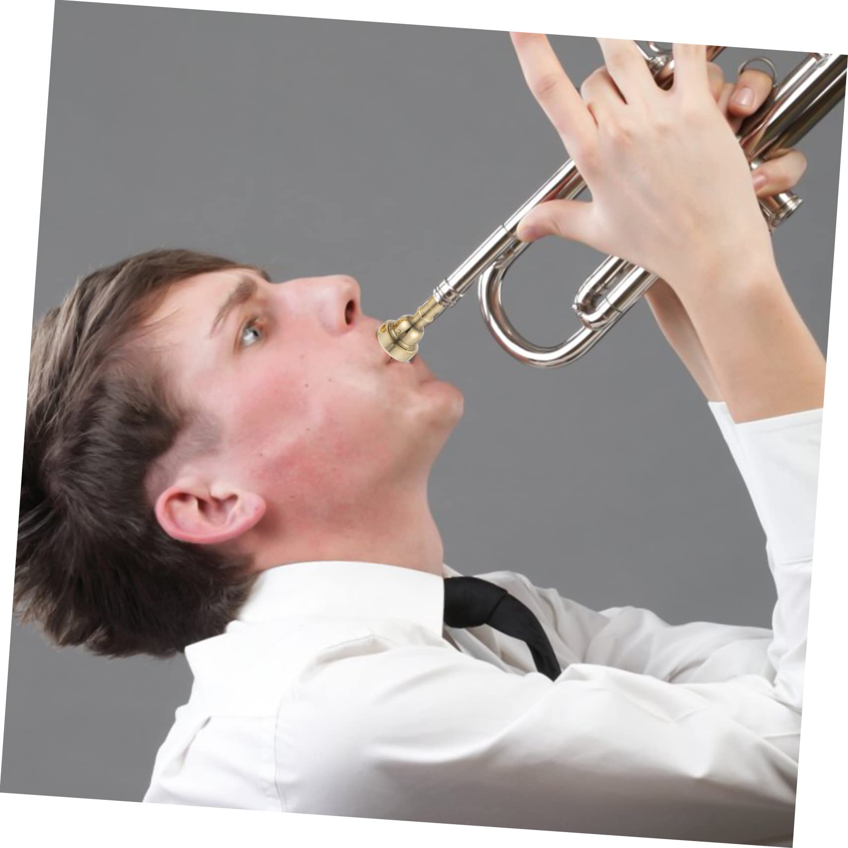 ifundom Lot de 4 Set de Set de Embouchures de Trompette en Cuivre et Alliage Léger pour Débutants et Professionnels D'accessoires pour Instruments de Musique