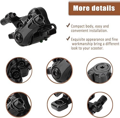 Miniatura 4 de GLDYTIMES Pinza de freno trasera de freno de disco de repuesto para Xiaomi M365 piezas de scooter de aleación de aluminio