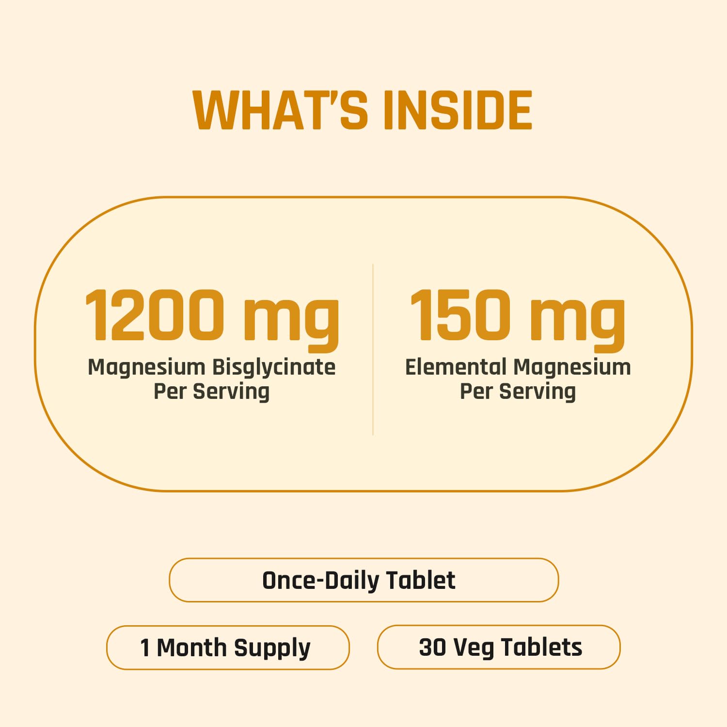 Naturaltein Magnesium Glycinate 1200mg (150mg Elemental) | Chelated High Absorption Magnesium | Supports Sleep Quality & Normal Muscle Function | Glyphosate Tested | 30 Tablets 4