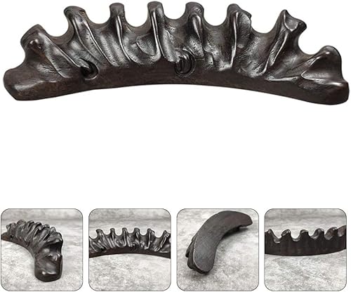 Miniatura 9 de TOYANDONA Soporte para brochas de caligrafía de cerámica china, soporte para brochetas de ébano, pisapapeles de caligrafía, para decoración de