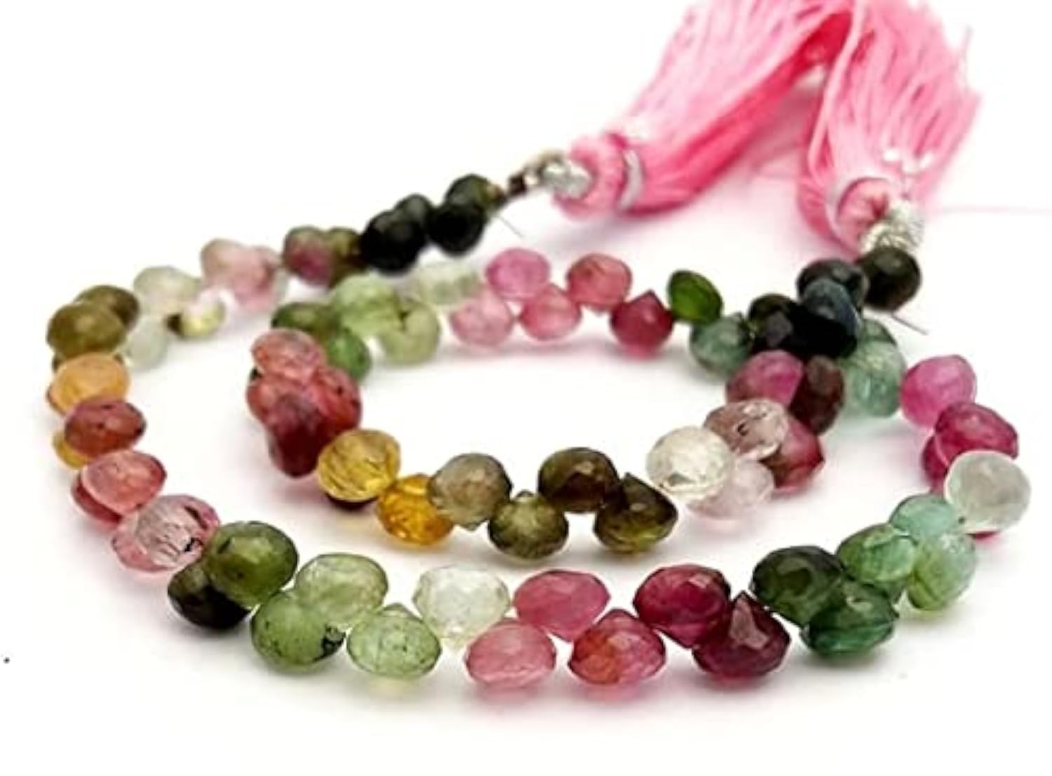 Tourmaline multicolore en perles facettées pour créer vos bijoux d'été personnalisés