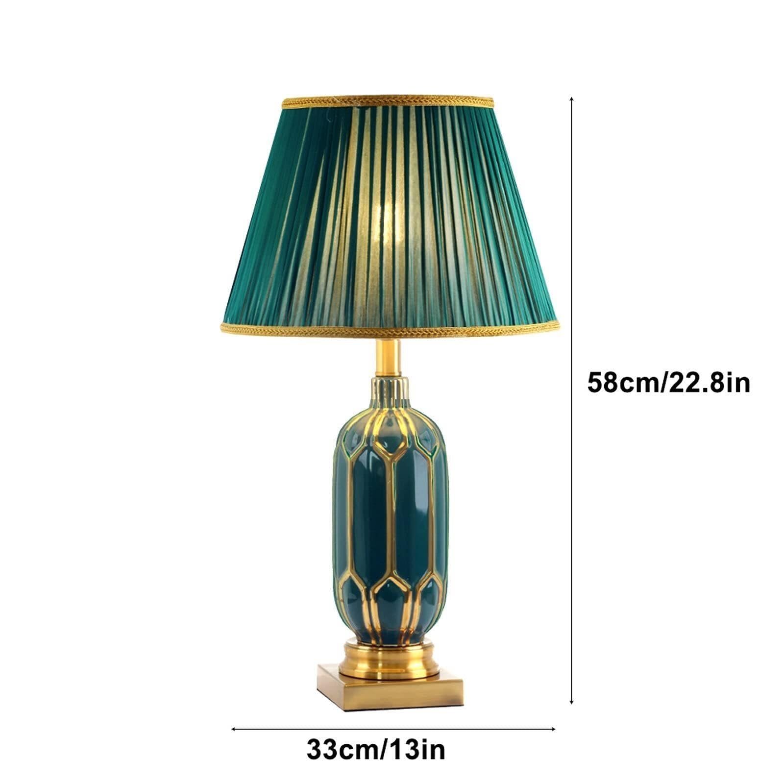 Lampada da tavolo ceramica nordica, lampada comodino minimalista moderna