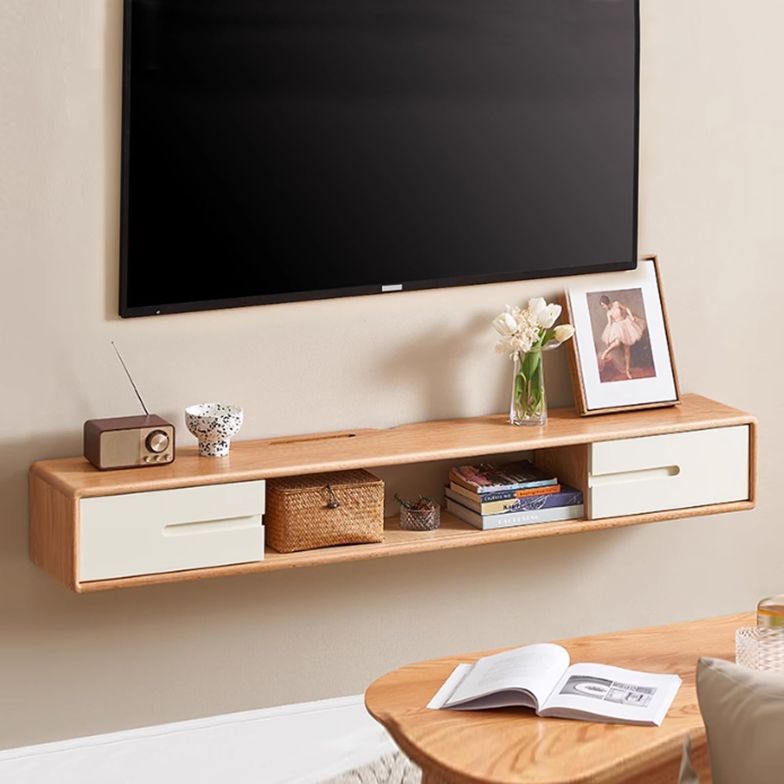 Amazon｜BRCYKRWY テレビ台 壁掛け テレビキャビネット 引き出し付き