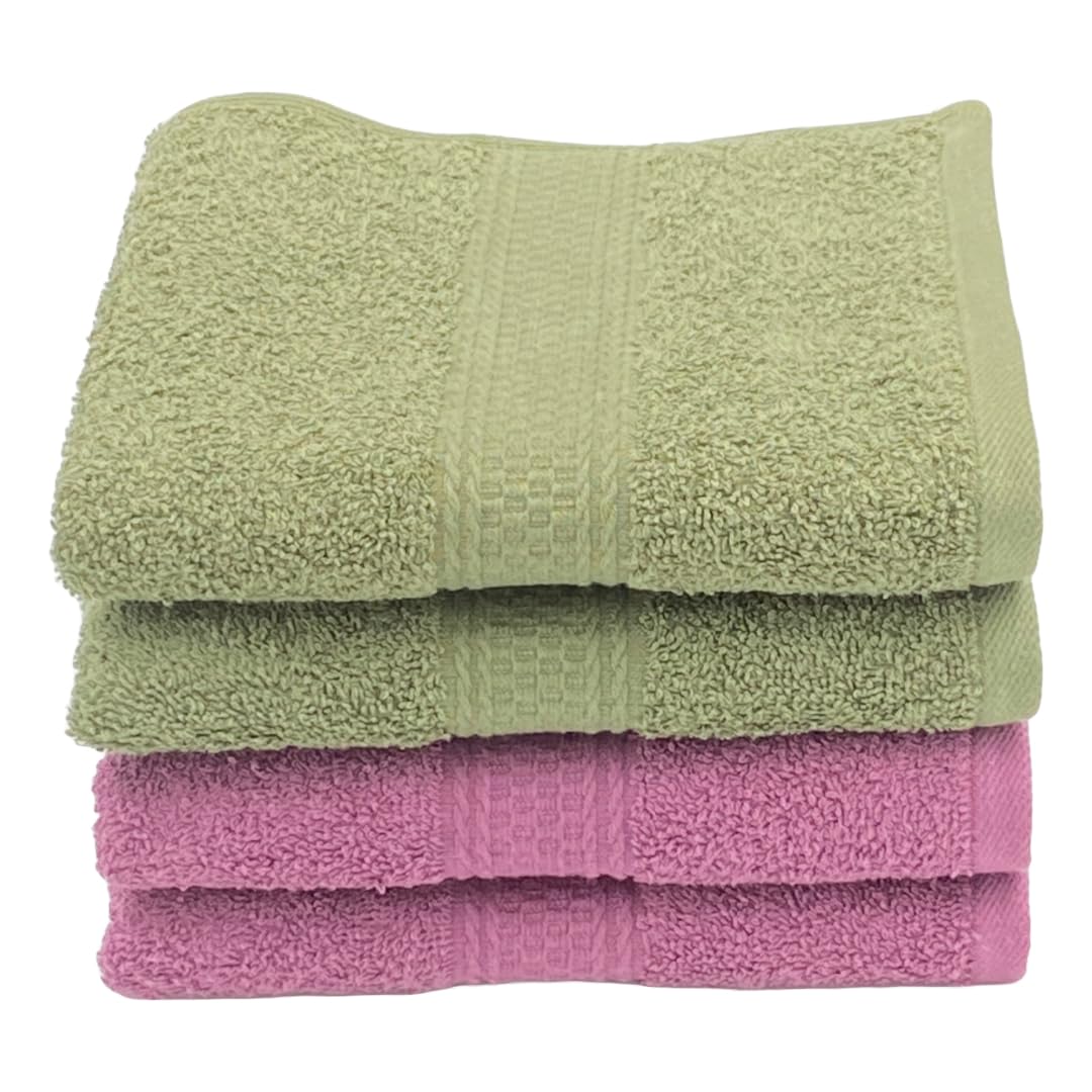 PatPug 100% Indian Ultra Soft Cotton 4 Piece Hand Towel Set, 450 GSM for Gym, Workout, Yoga, Wash Basin (Mahogany and Olive Green) (B0CWYWNDTP) Amazon Price History, Amazon Price Tracker