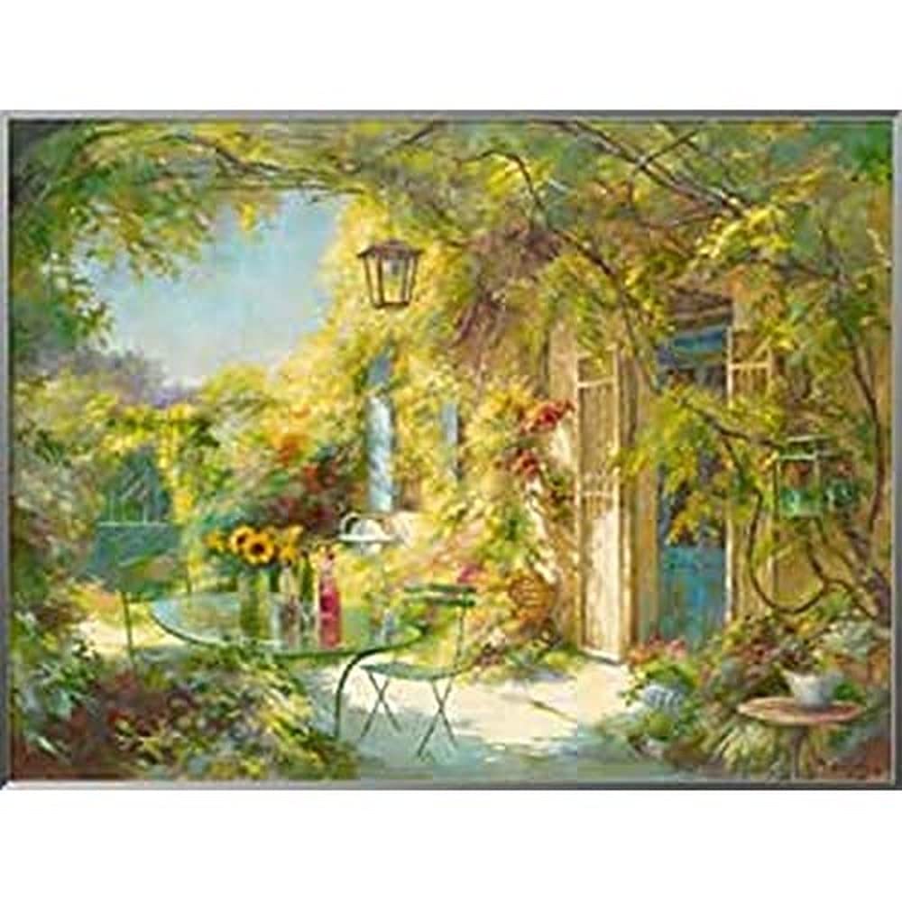 International Graphics - Framed art print - Johan, Messely - ''L’apéro chez les amis''- 81 x 61 cm - Frame Color: Pearl Mercury - Series ATHOS
