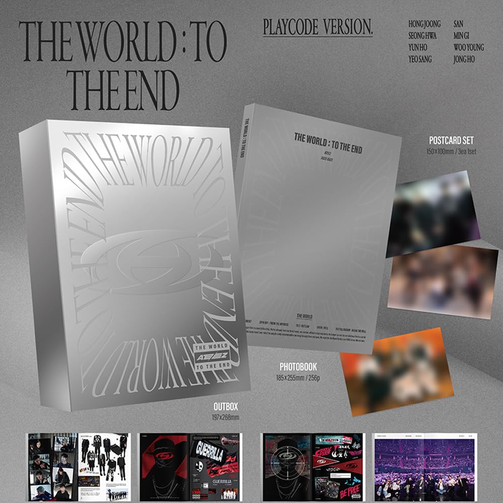 ATEEZ - THE WORLD : TO THE END (DVD+PLAYCODE set) + seller photocard