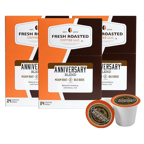 Miniatura 180 de Fresh Roasted Coffee, Papúa Nueva Guinea, tostado medio, Kosher, compatible con K-Cup, 24 cápsulas