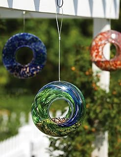 Evergreen Enterprises EG2BF245 Glass Speckle/Swirl Circle Feeder, Assorted 3 pcs