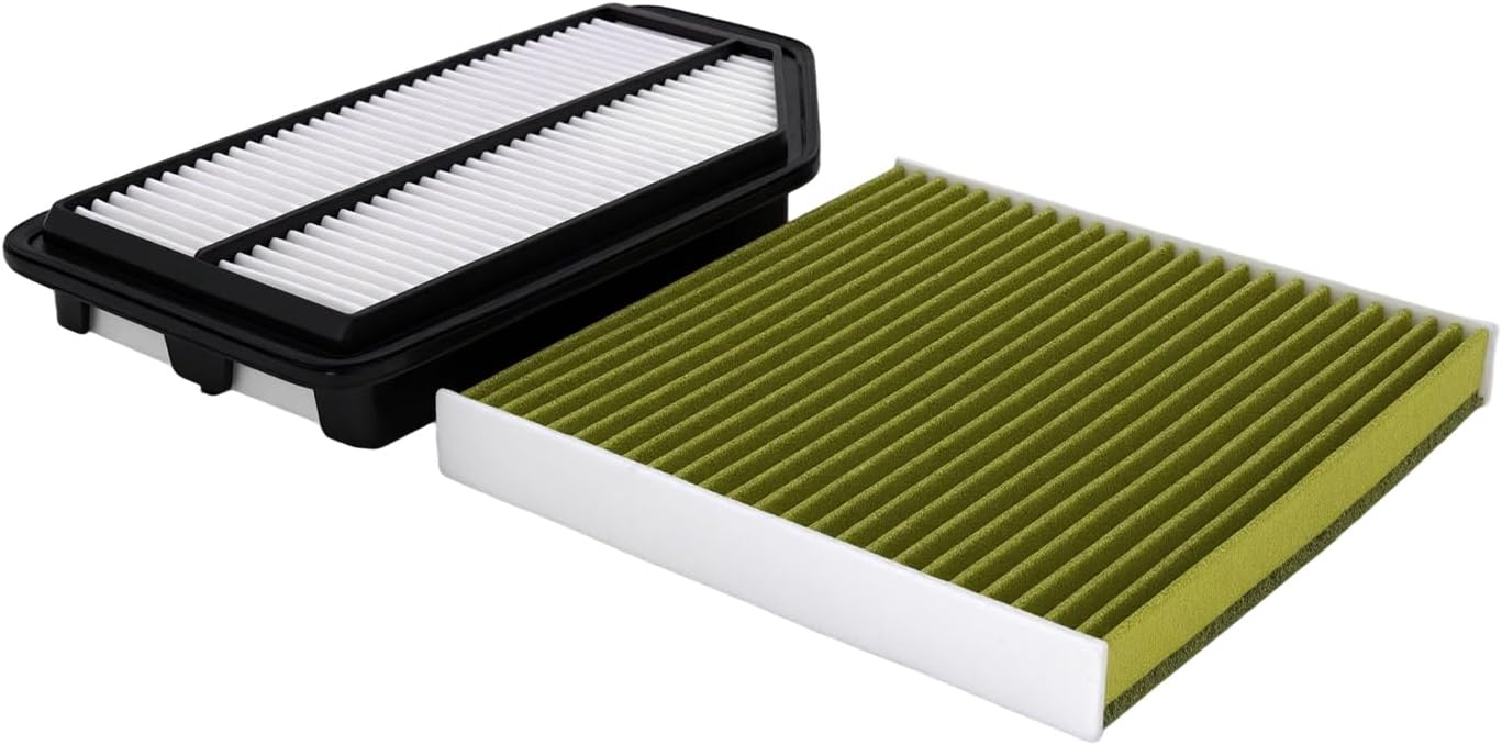 Engine Air Filter and Cabin Air Filter Compatible with Honda Odyssey 2011-2017 with OE Replace 17220RV0A00 CA11042 & 80292-SDA-A01
