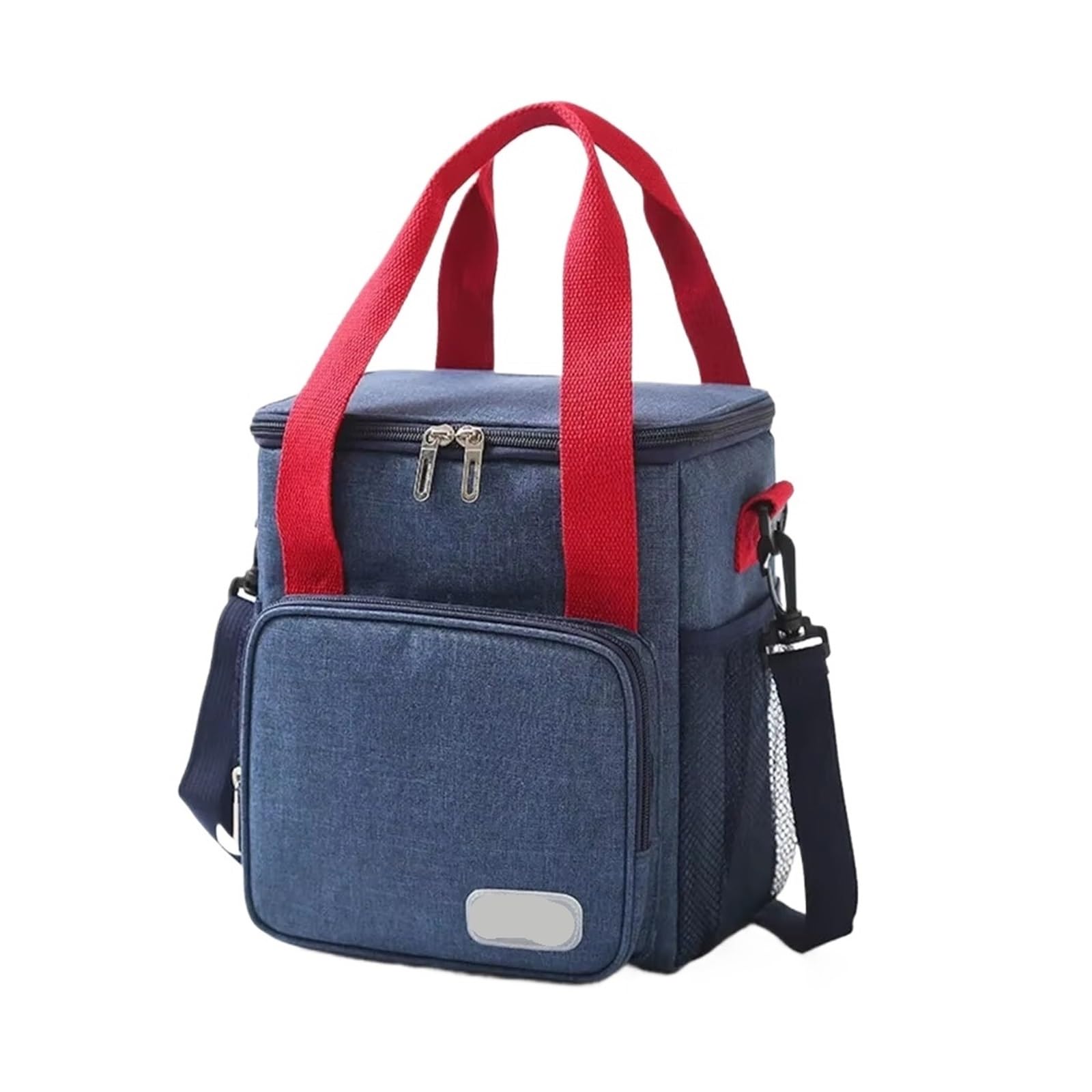 Generico Borsa da picnic 8 litri, conservazione del calore, refrigerazione, contenitore for il pranzo, for campeggio, barbecue, famiglia, scuola, lavoro, viaggi all'aperto(Navy blue)