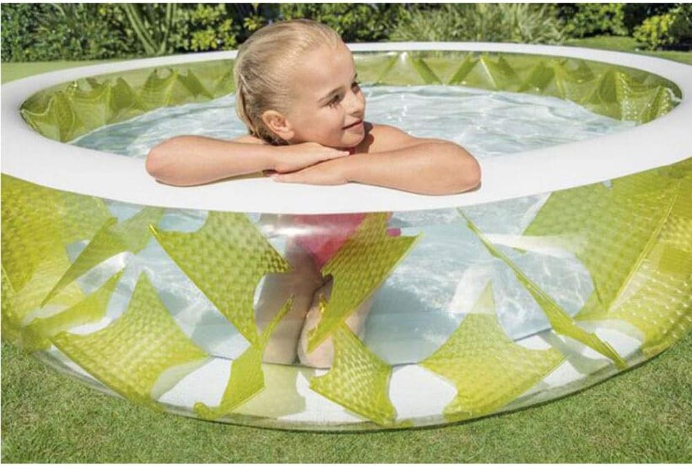 Outdoor Inflatable Swimming Pool Family Pool Foldable Dog Pet Bath Pool Large Inflatable Swimming Pool Family Water Entertainment Bathtub for Home Backyard Garden