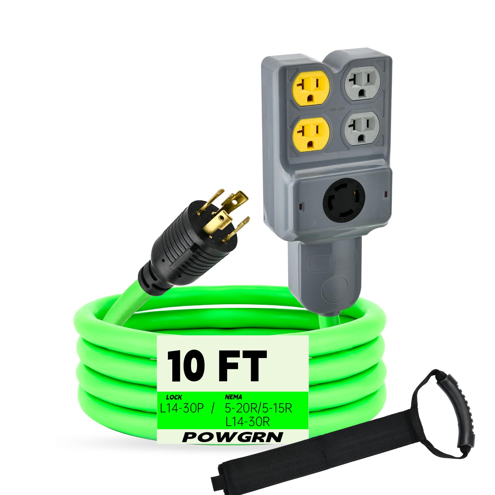 Amazon.com: L14-30P to 4X 5-20R/5-15R & L14-30R, 120/240V 30 Amp 4