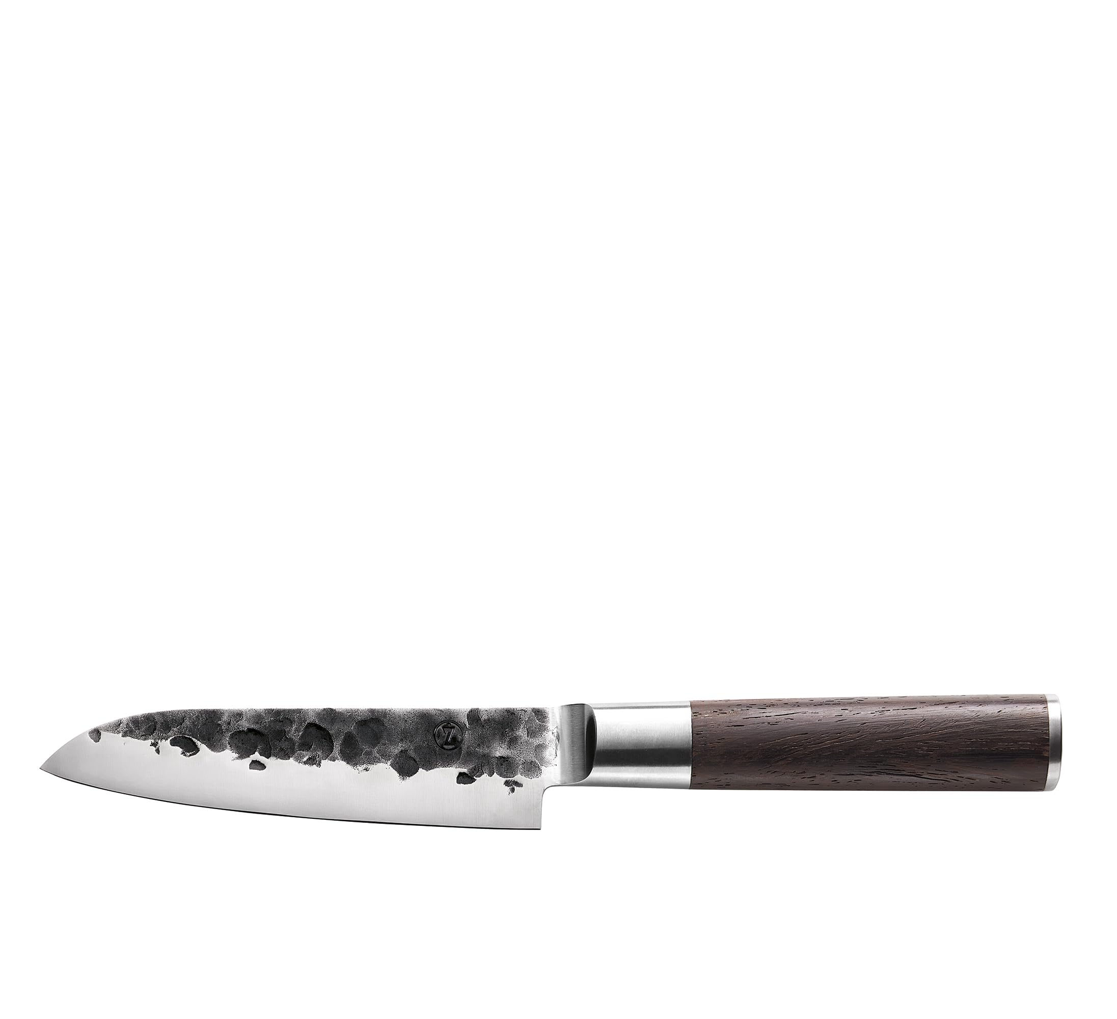 Zassenhaus Santokumesser KYOTO 13 cm, Klingenstahl, Wengegriff | Kochmesser, 440C-Stahl, 60 HRC Härtegrad, 15° Schleifwinkel, poliert, Wenge-Holzgriff, attraktive Holzgeschenkbox