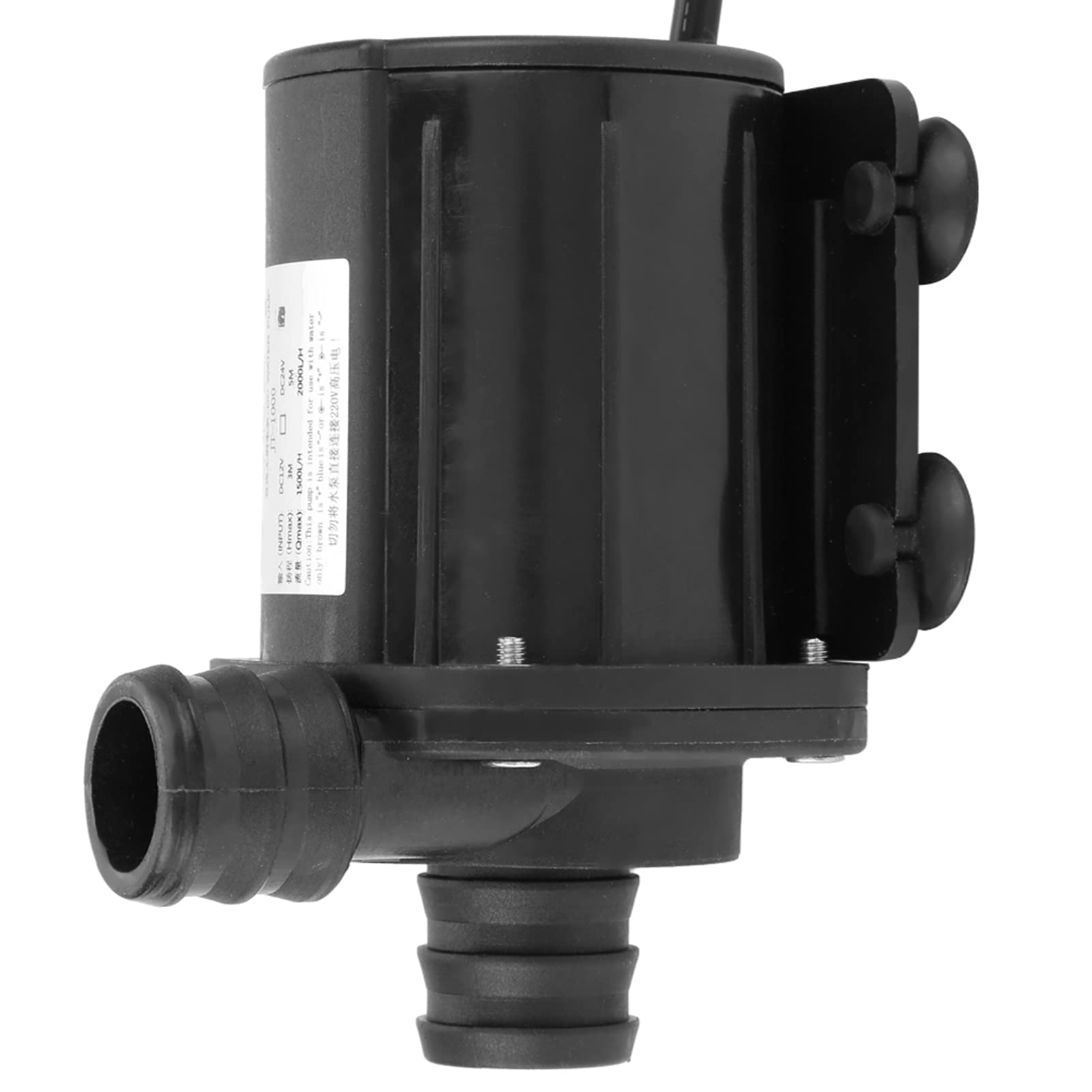 DC 24 V borstelloze waterpomp voor waterboilers op zonne-energie, kleine visvijver, aquarium, tuinvijver, vis, container, waterfontein, entertainment, -40 °C ~ 100 °C