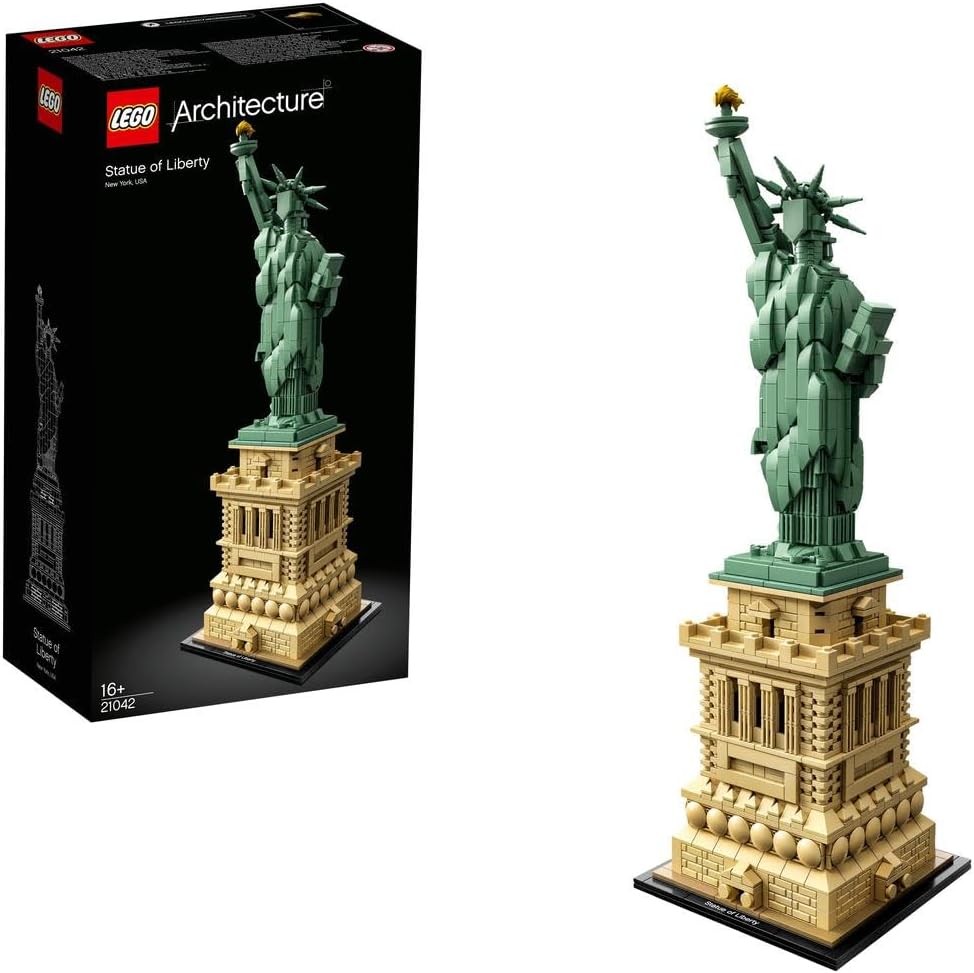 LEGO 21042 Architecture Statue of Liberty Model Building Kit, Collectable New York Souvenir Set, Gift Idea for Women, Men, Her or Him, Home Décor, Creative Activity