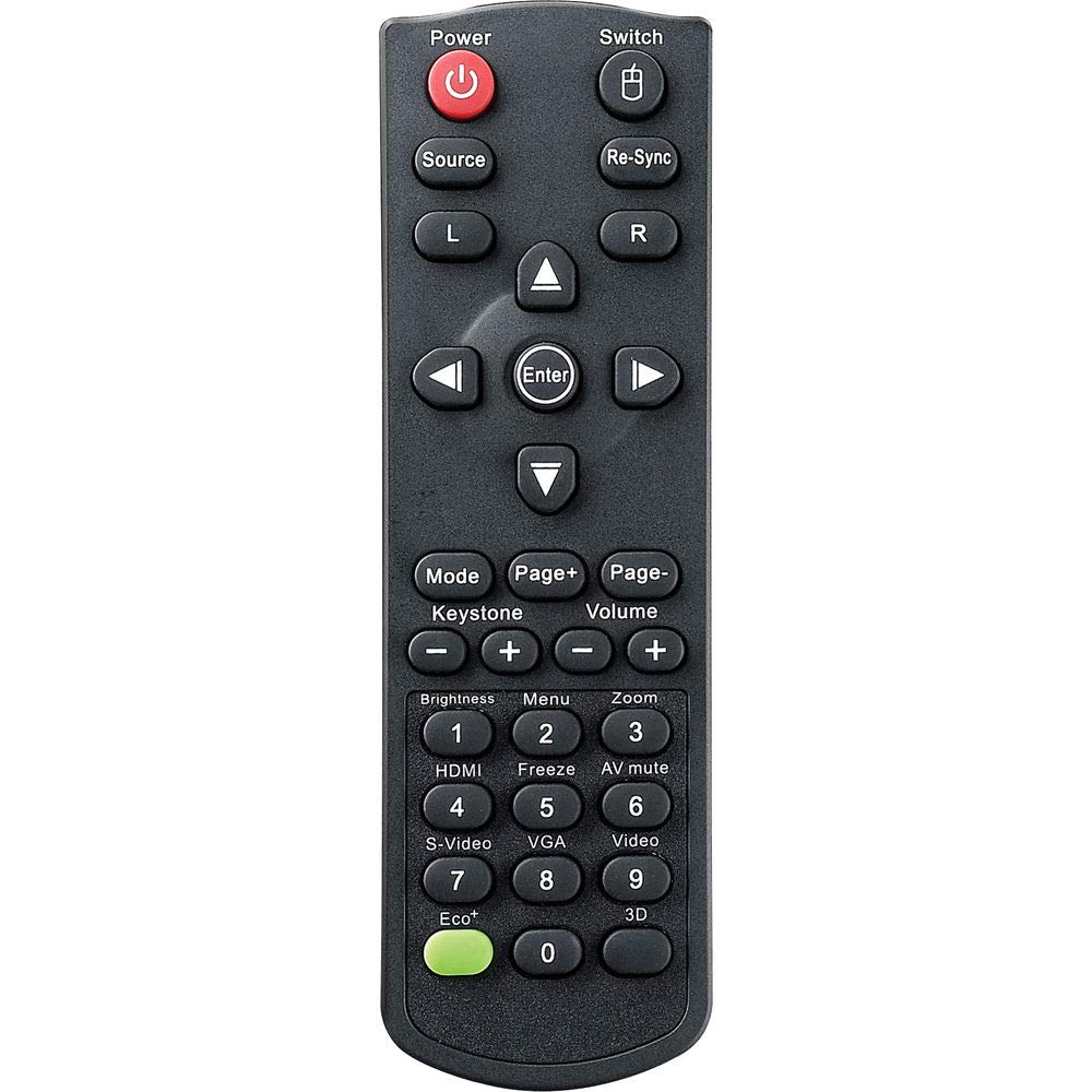 Auking Telecomando Universale Di Ricambio Per Proiettori Optoma Serie W306ST, X306ST, W401, ES556, EX556 E Altri - 2