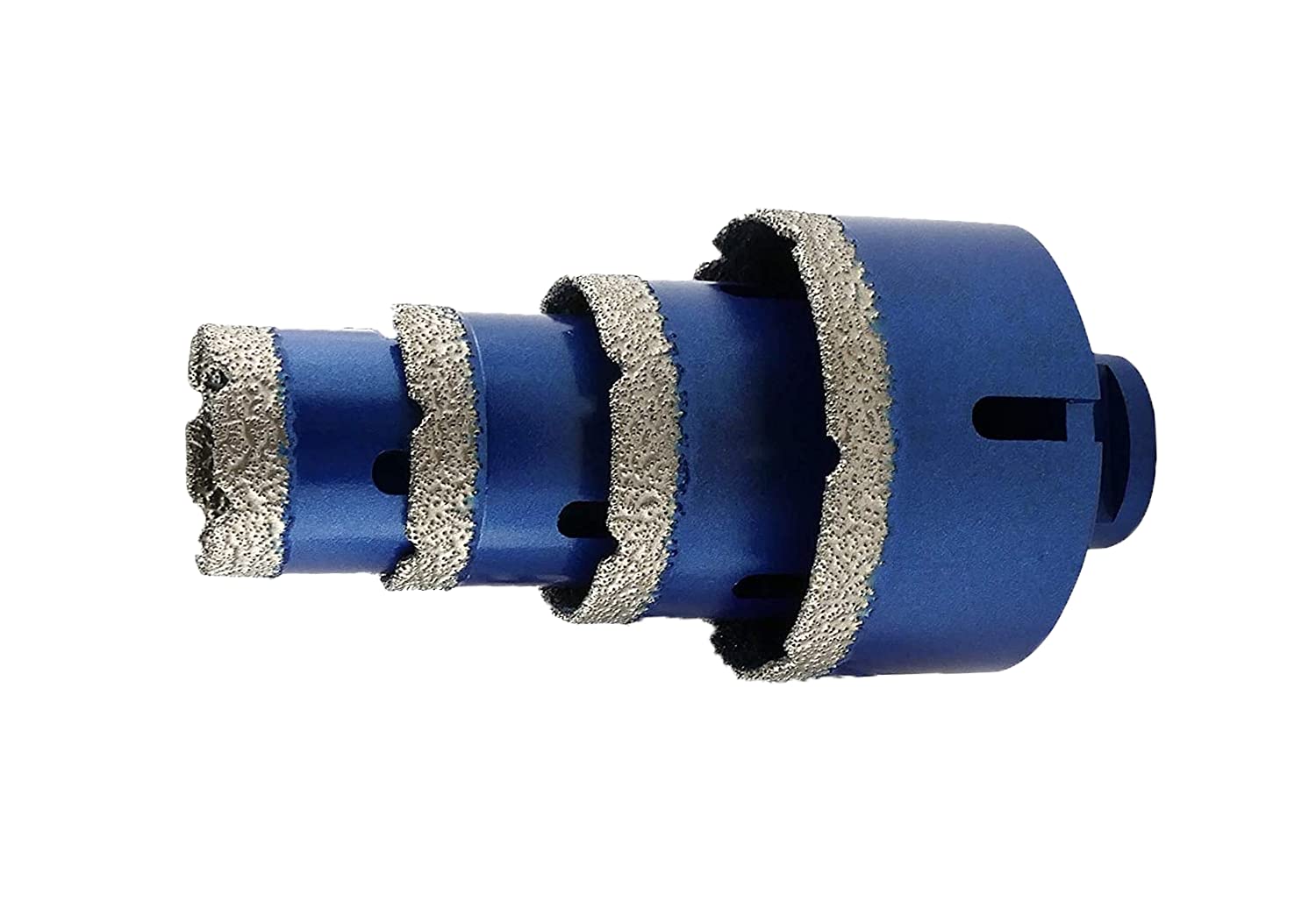 PRODIAMANT Profesjonalny zestaw wierteł diamentowych 4-częściowy (35 mm, 40 mm, 50 mm, 68 mm x M14) w aluminiowej walizce, diamentowe wiertła do płytek
