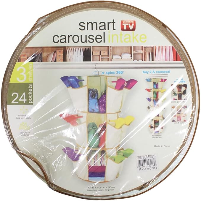 ToolUSA 360° Rotating Closet Carousel Caddy 35.25" Long