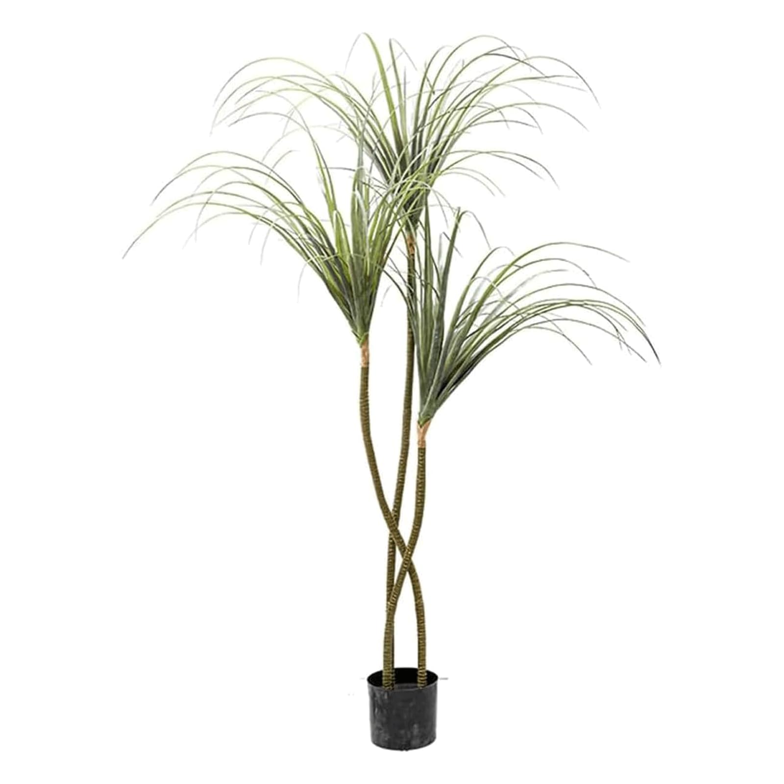 HCZKIUJY 4.9ft Fake Tree Dracaena Palm Tree Pot Artificial Trees Plant Tropical Faux Plant for Home Garden Interior Decoration