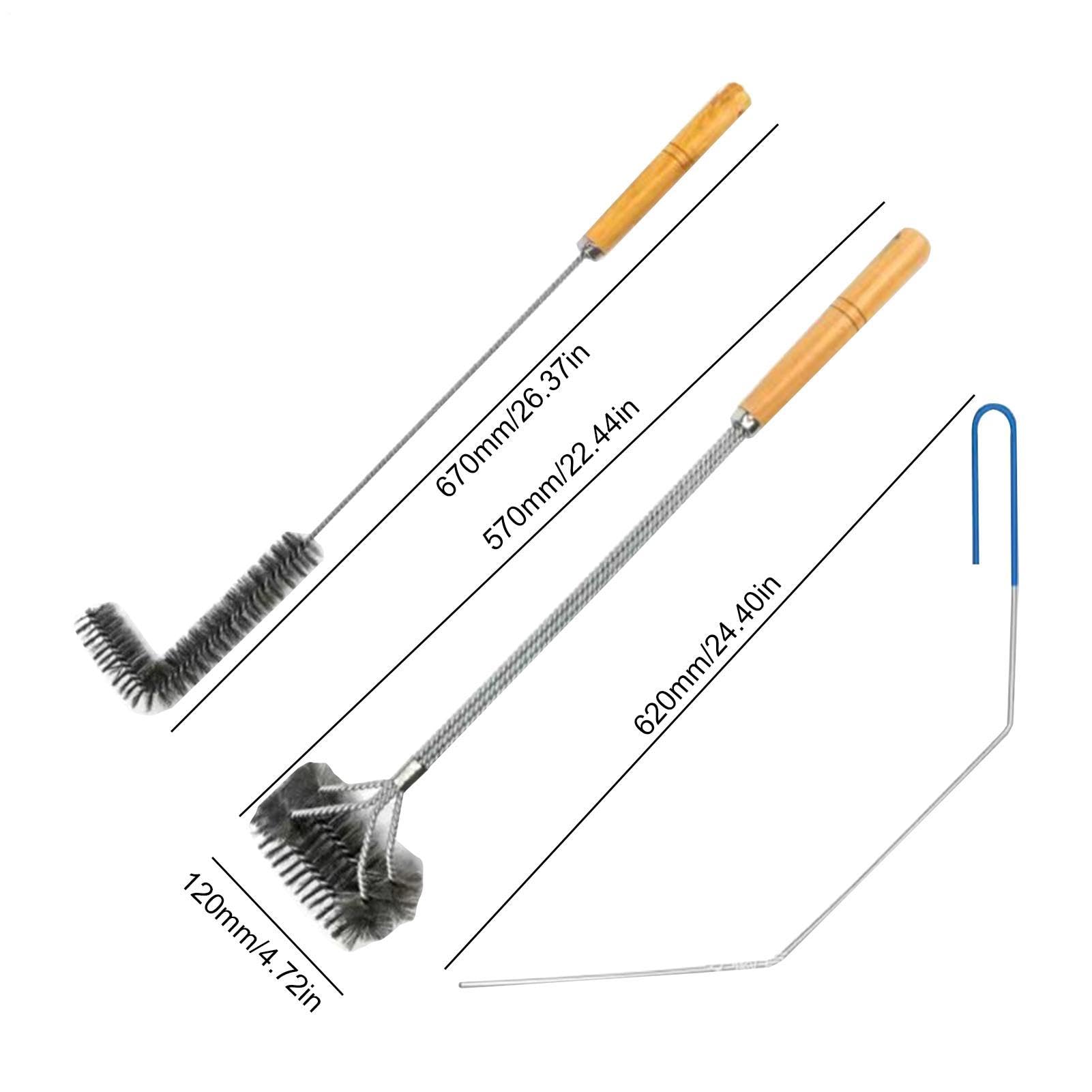 Kit de limpieza de cepillo de alambre para freidora de 3 pulgadas | herramientas de estropajo resistentes