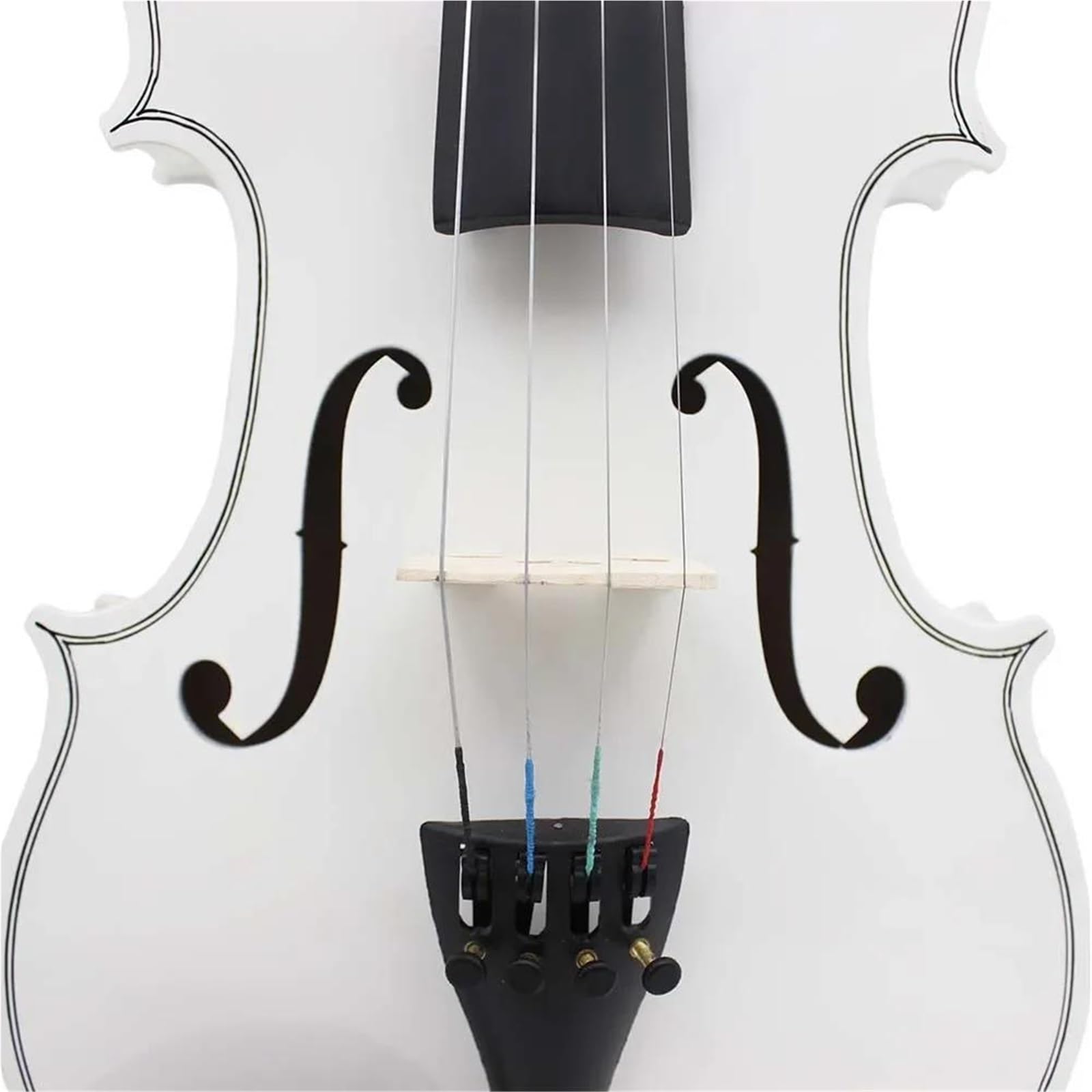 Kit Di Violino Per Principianti Di Violino 4/4 Kit Di Avvio Di Strumenti Musicali A Corda Professionali Per Violino Per Principianti(White)