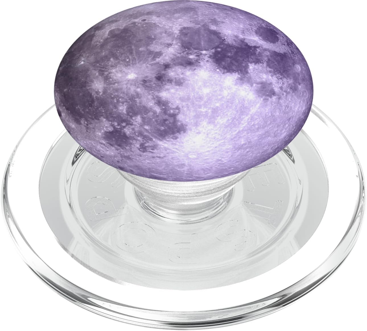 Moon Lavender Purple Full Phase Lunar Space Celestial Cute PopSockets PopGrip: Swappable Grip for Phones & Tablets PopSockets MagSafe PopGrip for iPhone