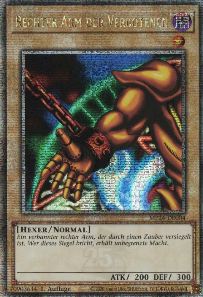 Exodia, die Verbotene - komplettes Set - Quarter Century Secret Rare - Deutsch - Limitierte Auflage - 25th Anniversary Tin - mit MZTCG Versandschutz Yugioh