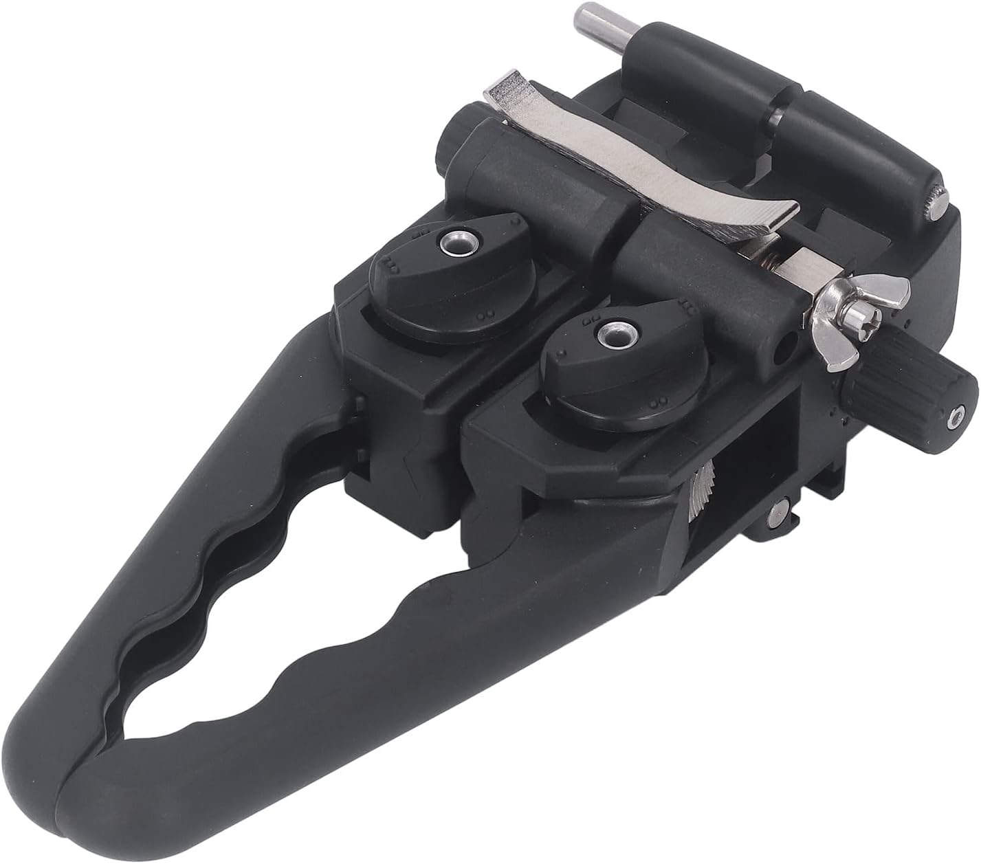 Fiber Optic Stripper, Aluminum Alloy Blade Longitudinal Transverse Cable Stripping Knife for 8‑30mm Cable