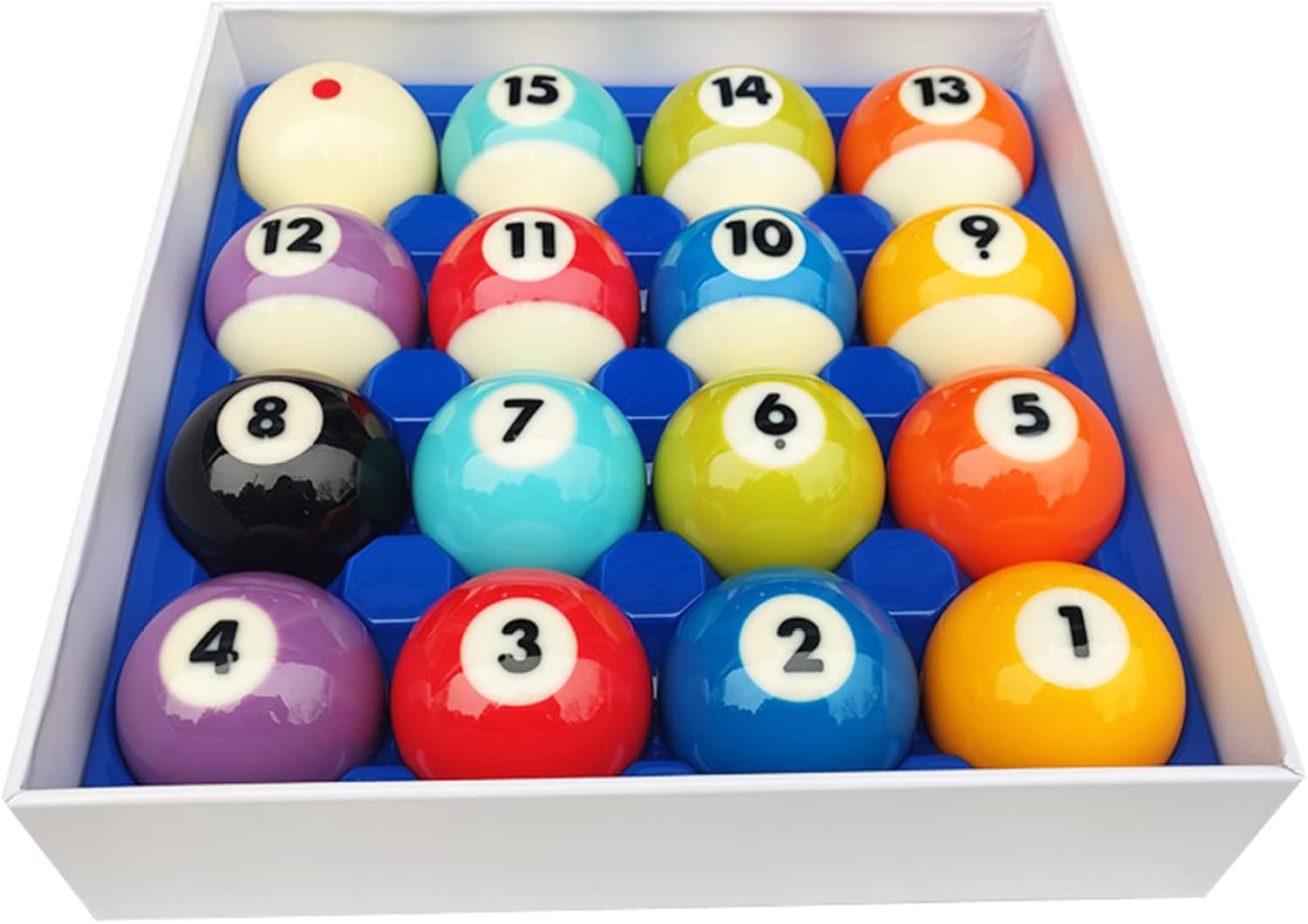Billiard Balls Pool Table Balls ?2-1/4" Regulation Size and Weight Full ?Billiard/Pool Balls Complete 16 Billiard Set 57.2mm