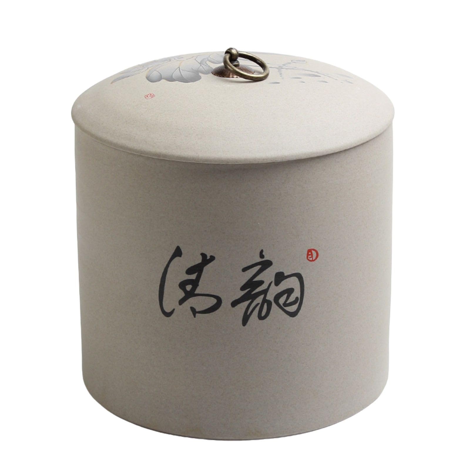 FZYOZZDPASL Ceramic Tea Canister Ceramic Large Capacity Tea Can for Coffee, Spices