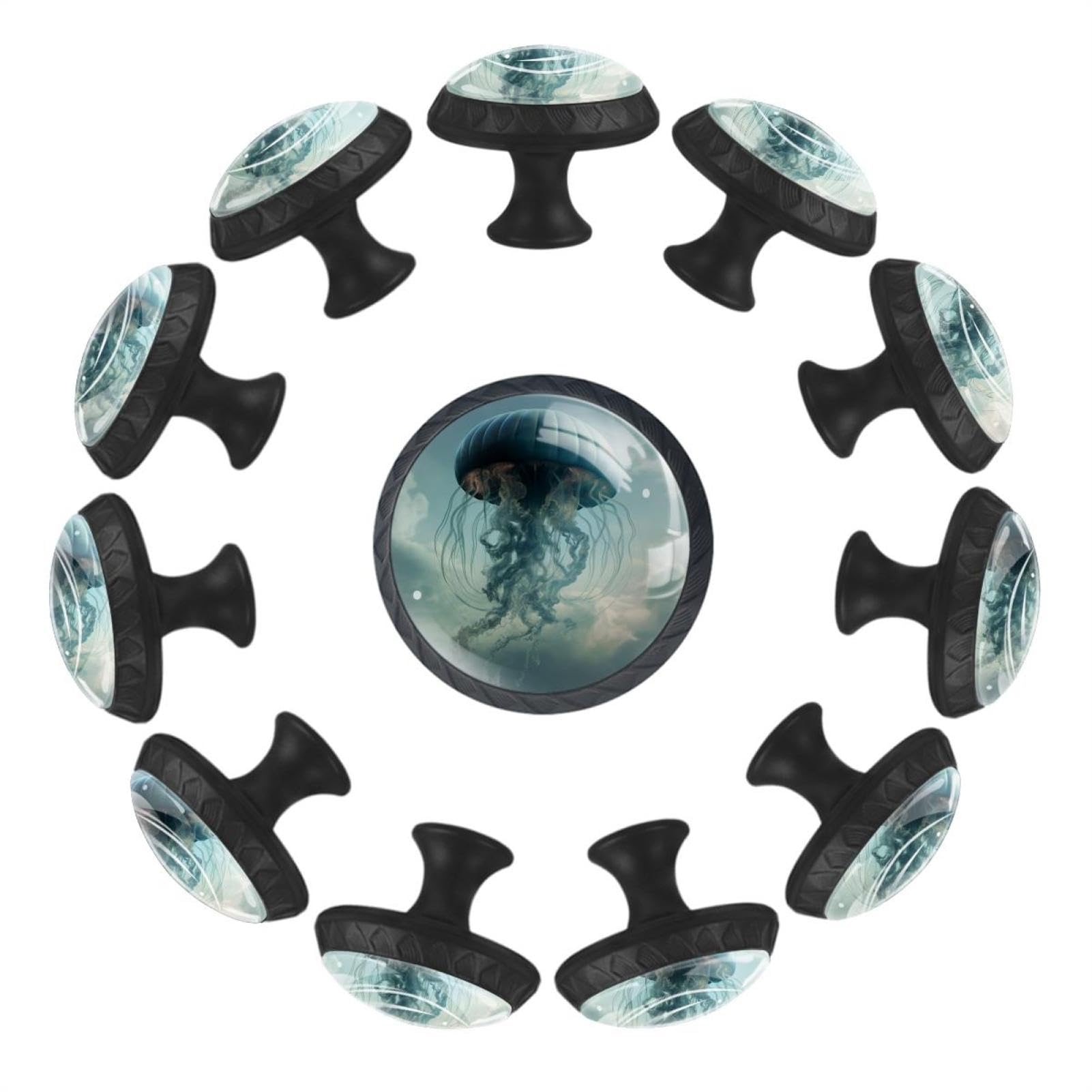Boutons de tiroir en verre de cristal Blue Sky x12 pour embellir vos meubles de cuisine