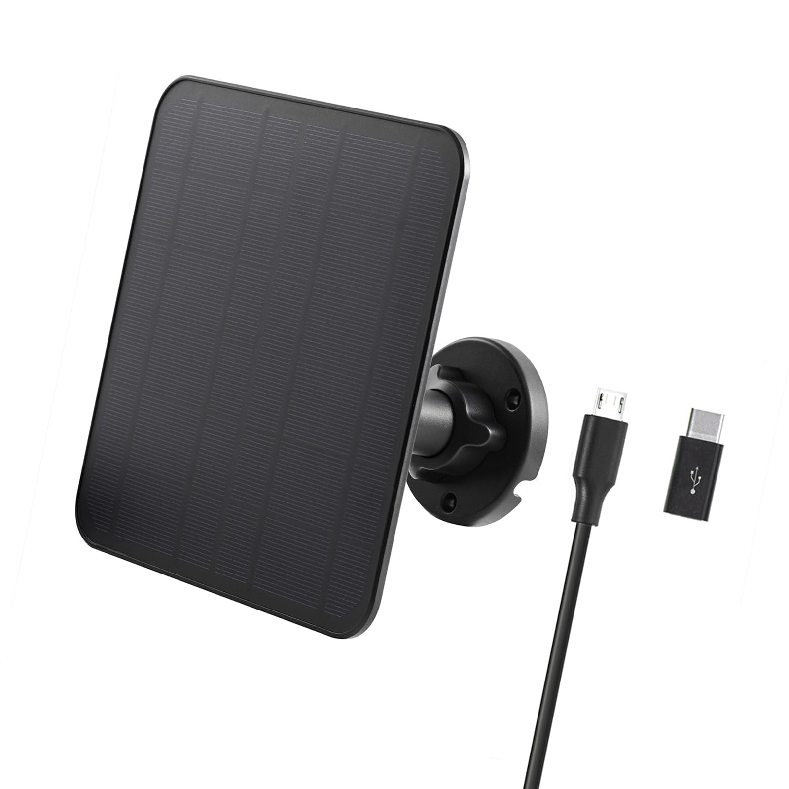 Lasting Solar Unit for Cameras 5W 5V Single Crystal Panel Including Proof Plug Cable Solar Device for Scintillate