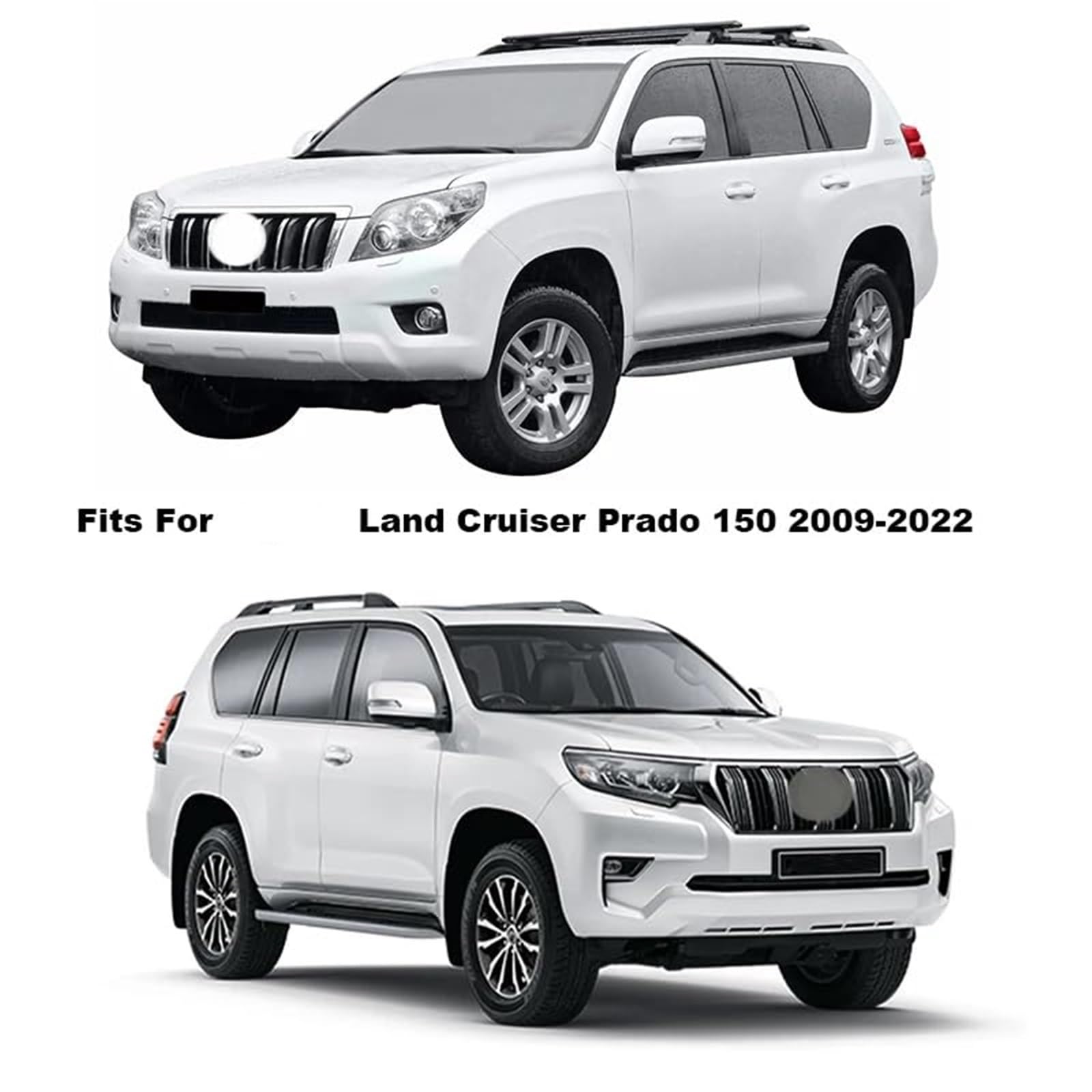 Wivplex Pare-Soleil de Protection Contre la Pluie for vitres de Voiture, for Toyota, for Land Cruiser, Prado 150 FJ150 2009 – 2022, Accessoire visière déflectrice de Vent