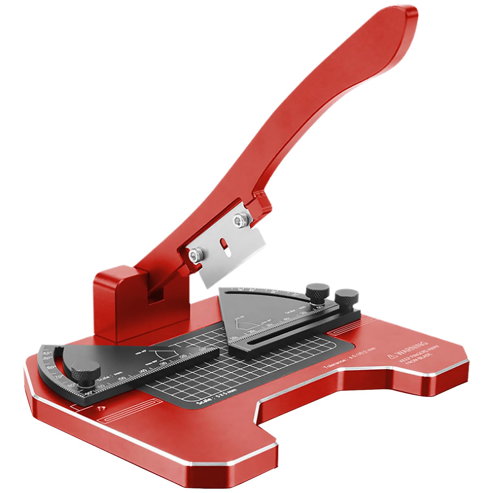 Stazione di taglio angolare di precisione con guida per scala da 45° a 90°, capacità di larghezza 38 mm, per modelli fai da te, aste in plastica e legno (lunghezza 2-58 mm)