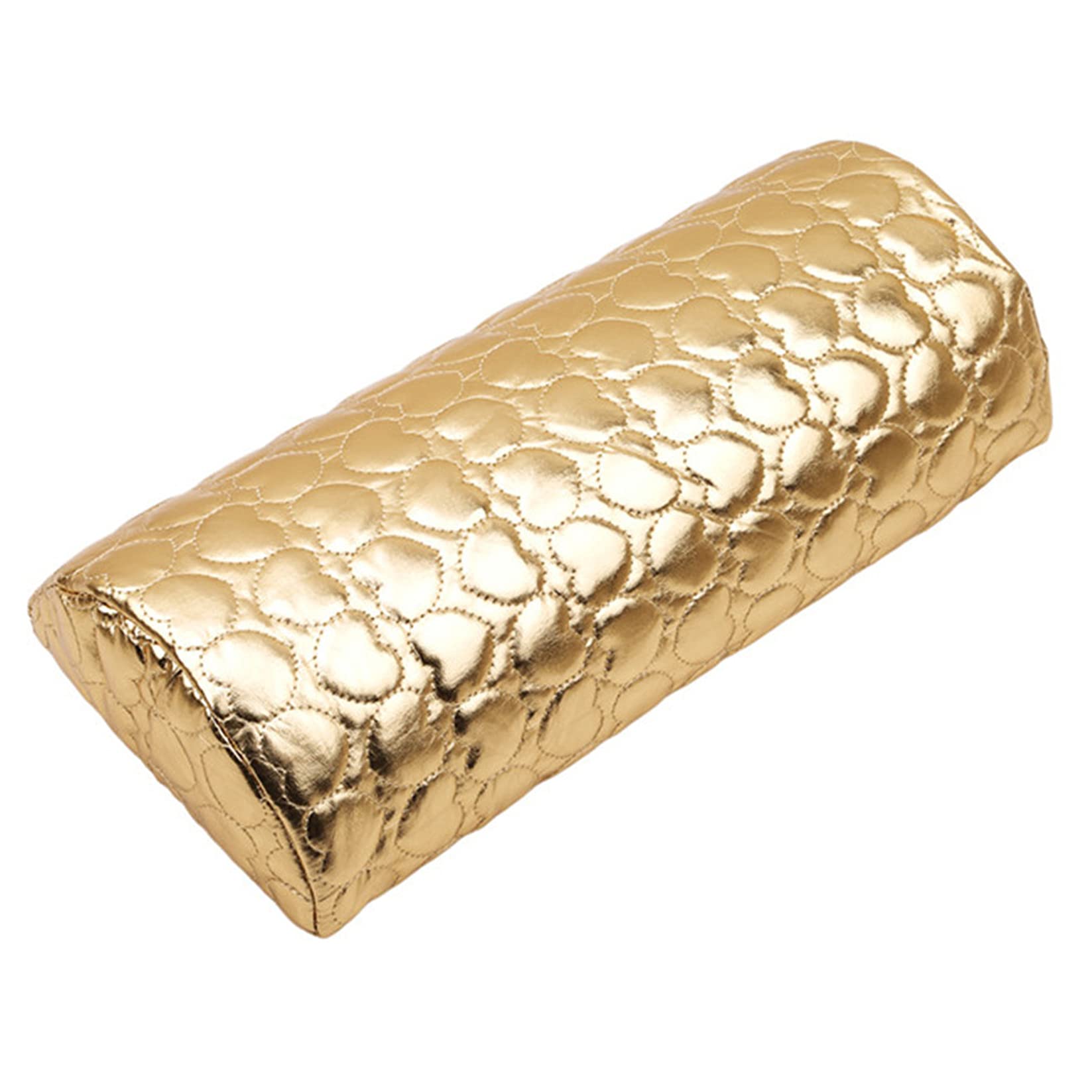 Repose-mains en cuir doré pour nail art coussin chic de salon