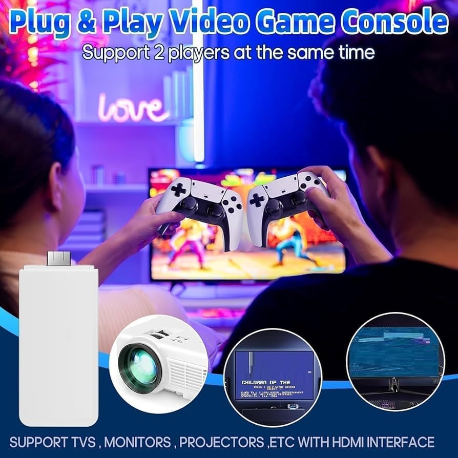 Image of 2026 4K HDMI Gaming Console for TV, Plug and Play Video Game System with 2 Wireless Controllers, Family Entertainment for Kids & Adults (SPECIAL EDITION 2026)