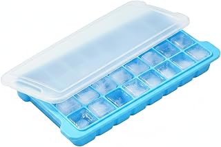 Easy-Release Silicone Ice Cube Tray, 36 Mini Cubes, Stackable Freezer Mold for Small Portions, 9.8 x 4.3 Inches