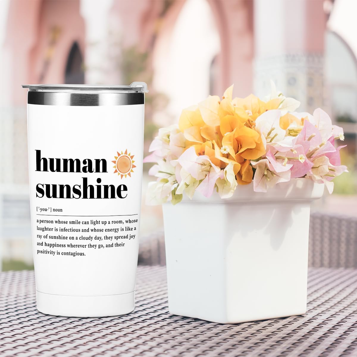 Sunshine Gifts 20 oz Insulated Tumbler Coffee Mug Travel Mug Thermal Cup Thank You & Appreciation Gifts for Women, Coworkers & Best Friends - Leak Proof - Image 6