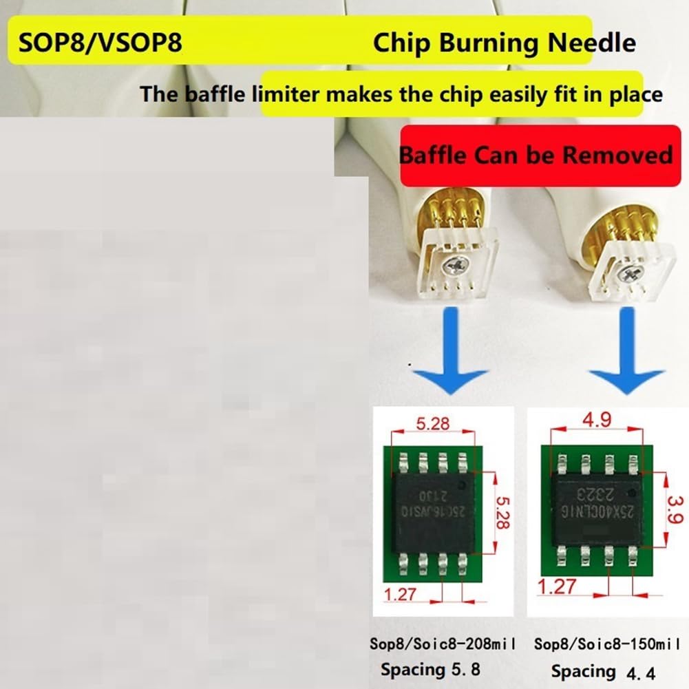 1 Stück Sop8 Chip Download Burn Write Probe Spring Needle Flash Eeprom Chip Burner Cable Sop8 150mil 4.4mm